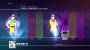 Pantalla de selección de bailarín de Just Dance 2016