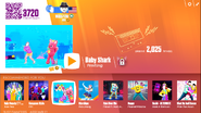 Baby Shark on the Just Dance Now menu