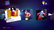 Dançando on the Just Dance 2014 menu