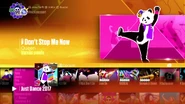 Don’t Stop Me Now (Panda Version) on the Just Dance 2017 menu (8th-gen)