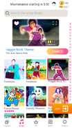 Fraggle Rock on the Just Dance Now menu (2020 update, phone)