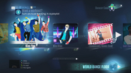 Kiss You on the Just Dance 2015 menu
