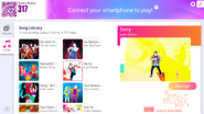 Sorry on the Just Dance Now menu (re-updated, computer)