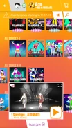 Starships (Charleston Version) on the Just Dance Now menu (2017 update, phone)