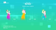 Just Dance 2020 coach selection screen (Wii)