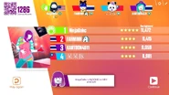 Just Dance Now scoring screen (2017 update)