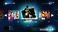 Black Widow on the Just Dance 2015 menu