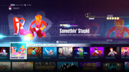 Somethin’ Stupid on the Just Dance 2016 menu