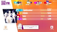 Just Dance Now scoring screen (2017 update)