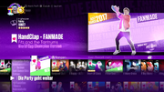 HandClap (World Cup Champion Version) on the Just Dance 2017 menu (original assets)