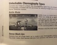 Picture of the battle from the Just Dance 4 manual (Xbox 360) with the incorrect lyrics in the round