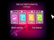 Avatar selection screen