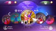 Mugsy Baloney on the Just Dance 3 menu (Wii)