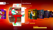 Tribal Dance (With A Katana) on the Just Dance 4 menu (Wii/PS3/Wii U)