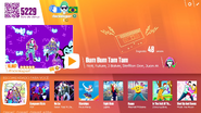 Bum Bum Tam Tam on the Just Dance Now menu (2017 update, computer)