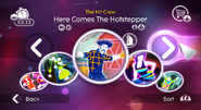 Here Comes the Hotstepper on the Just Dance 2 menu