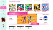 99 Luftballons on the Just Dance 2020 menu