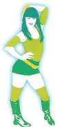 The album coach seen in The Art of Just Dance (10th Anniversary Edition)