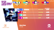 Just Dance Now scoring screen (2017 update)