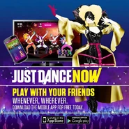 Countess Butterfly on the Instagram Just Dance Now release announcement post
