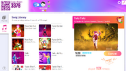 Taki Taki on the Just Dance Now menu (2020 update, computer)