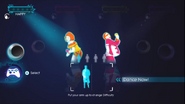 Just Dance 3 coach selection screen (Xbox 360)