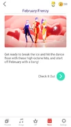 Newsfeed for the "February Frenzy" playlist