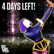 4 days left countdown for Just Dance 2015’s release (Instagram/Twitter)