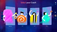 Just Dance 2024 Edition coach selection screen