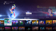 Domino on the Just Dance 2016 menu