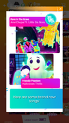 Just Dance Now notification (along with Friendly Phantom)