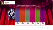Just Dance 2021 coach selection screen (camera)