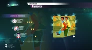 Just Dance 2015 routine selection screen (NTSC DLC)