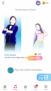 Just Dance Now coach selection screen (2020 update, phone)