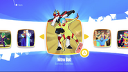 Nitro Bot en el menú de Just Dance 2018 (Modo Kids)