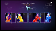 Dance Crew coach selection screen (Wii/Wii U/PS3)