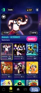 Animals (Extreme Version) on the Just Dance Now menu (2024 update, phone)
