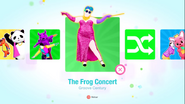 The Frog Concert on the Just Dance 2020 menu (Kids Mode)