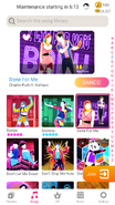 Done For Me on the Just Dance Now menu (2020 update, phone)