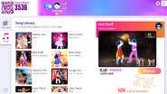 Hot Stuff on the Just Dance Now menu (2020 update, computer)