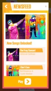 IDontCare TheFrogConcert newsfeed.jpg (518 KB) Just Dance Now release newsfeed (along with I Don’t Care)