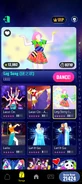 Leg Song (腿之歌) on the Just Dance Now menu (2024 update, phone)