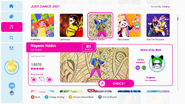 Magenta Riddim on the Just Dance 2021 menu
