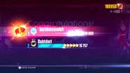 Just Dance 2017 scoring screen