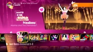 Primadonna on the Just Dance 2018 menu