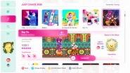 Soy Yo (Snake Version) on the Just Dance 2020 menu (8th-gen)