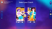 Just Dance 2025 Edition coach selection screen