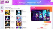 7 Rings on the Just Dance Now menu (2020 update, computer)