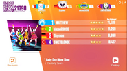 Just Dance Now scoring screen (2017 update)