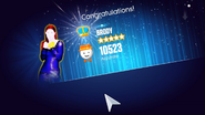 Just Dance 2014 scoring screen (Classic)